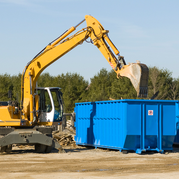 can i choose the location where the residential dumpster will be placed in Duck West Virginia